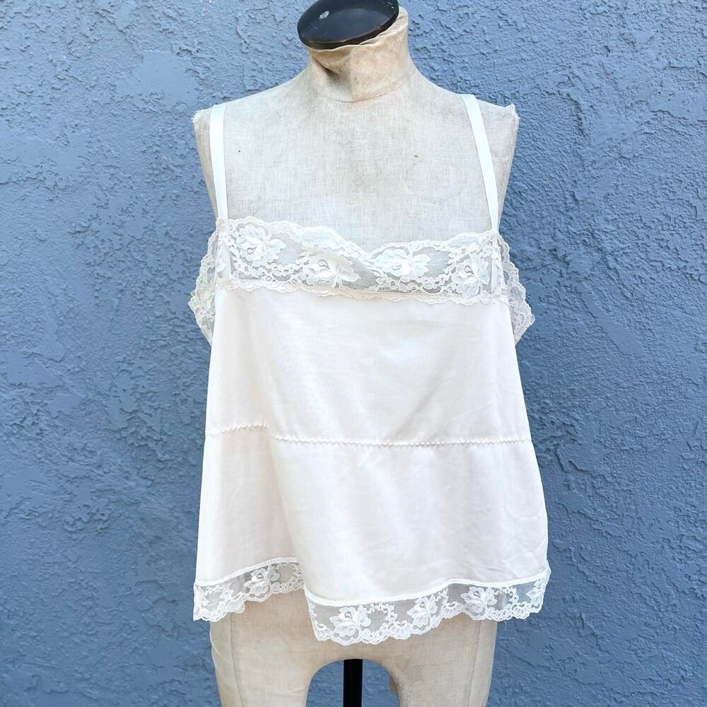 Vintage lingerie top camisole Size large